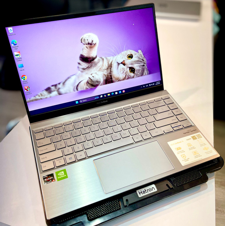 لپتاپ ایسوز زنبوک۱۴یو اکس۴۲۵/ Ryzen5-5/8/256 SSD/2 GB Geforce Mx450/16" ips