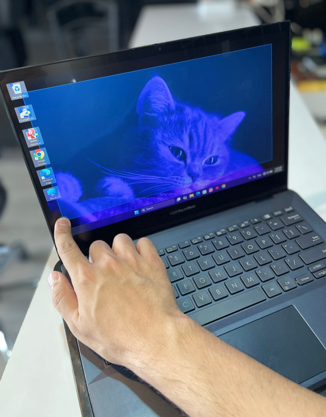 لپتاپ ایسوس ایکسپرت بوک i5-11/16 GB/256 SSD/intel iris xe/14" لمسی